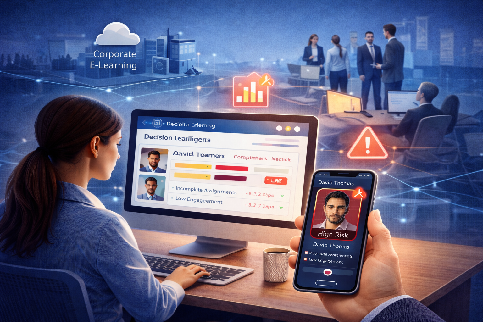 Building an Early Warning Decision Intelligence Framework for Corporate Learning